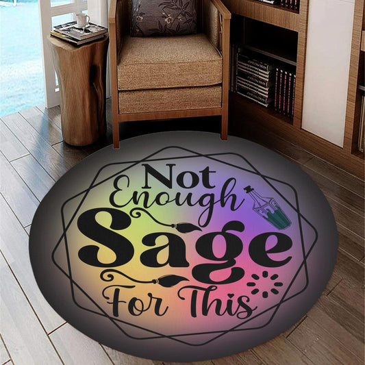 Witch Spell Round Rug Witchy Rug