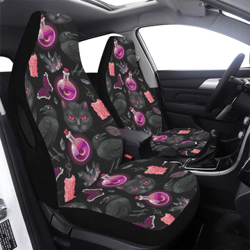 Magic occult cat witch Car Seat Covers Halloween Car seat covers-MoonChildWorld