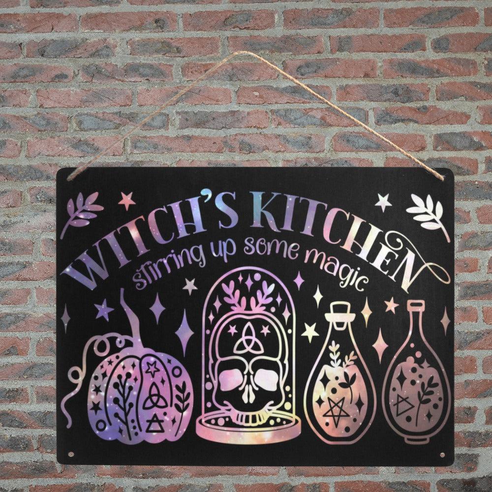 Witch's kitchen Metal Sign Witch Hanging Sign-MoonChildWorld