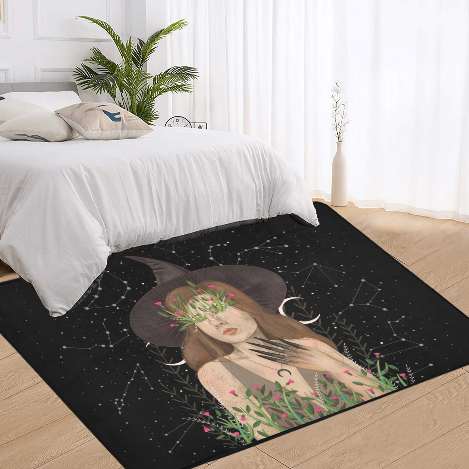 Witchy women area rug Witch rug-MoonChildWorld