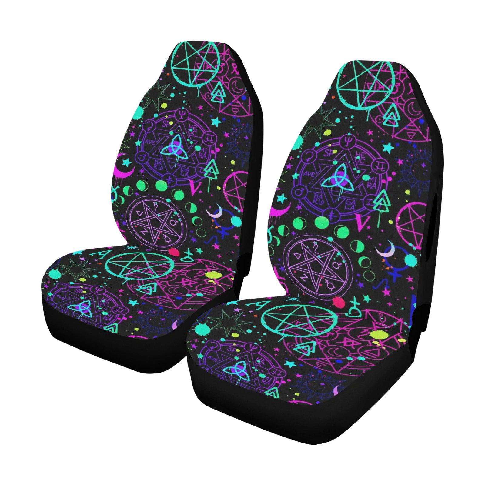 Witchcraft Pentacle Gothic Car Seat Covers-MoonChildWorld