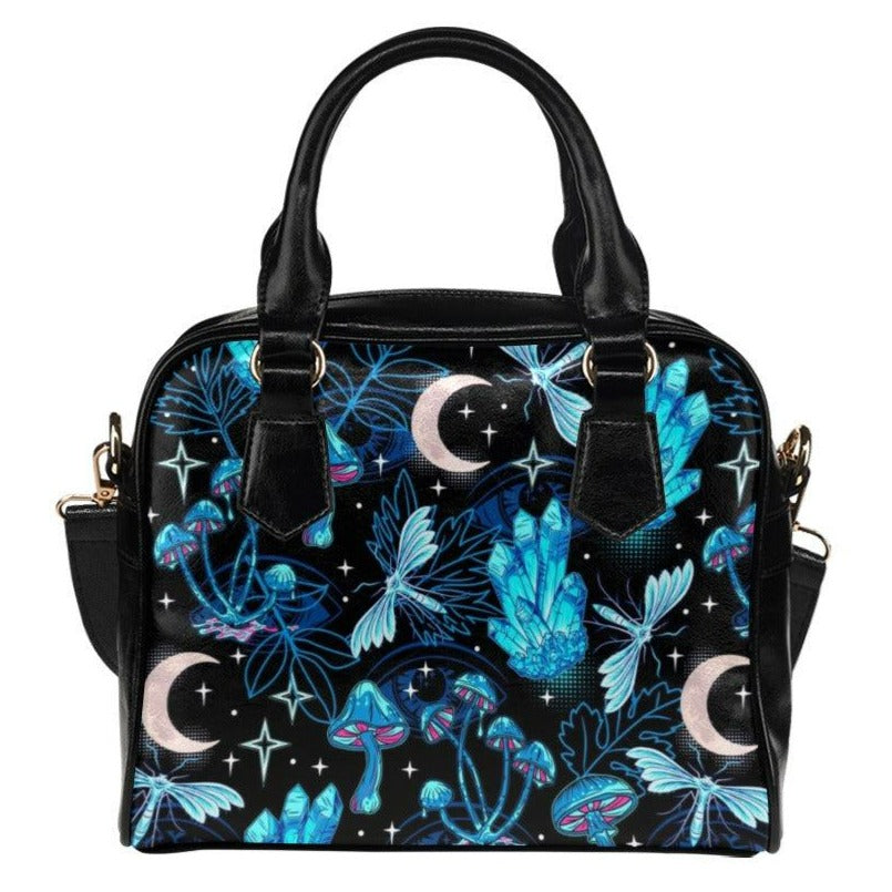 Celestial moon witchy Shoulder Handbag-MoonChildWorld