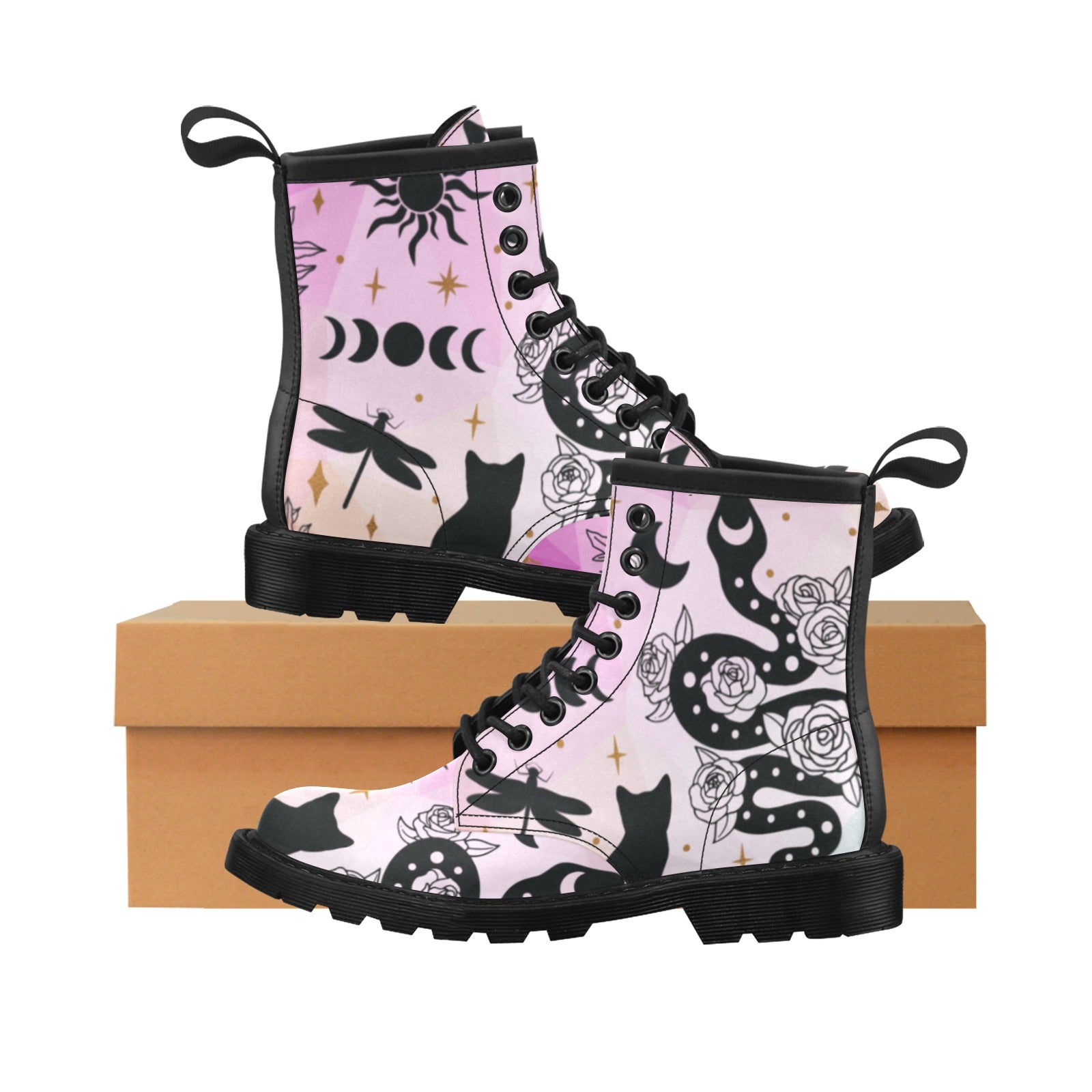 Witchy Things Martin Boots Goth Boots-MoonChildWorld