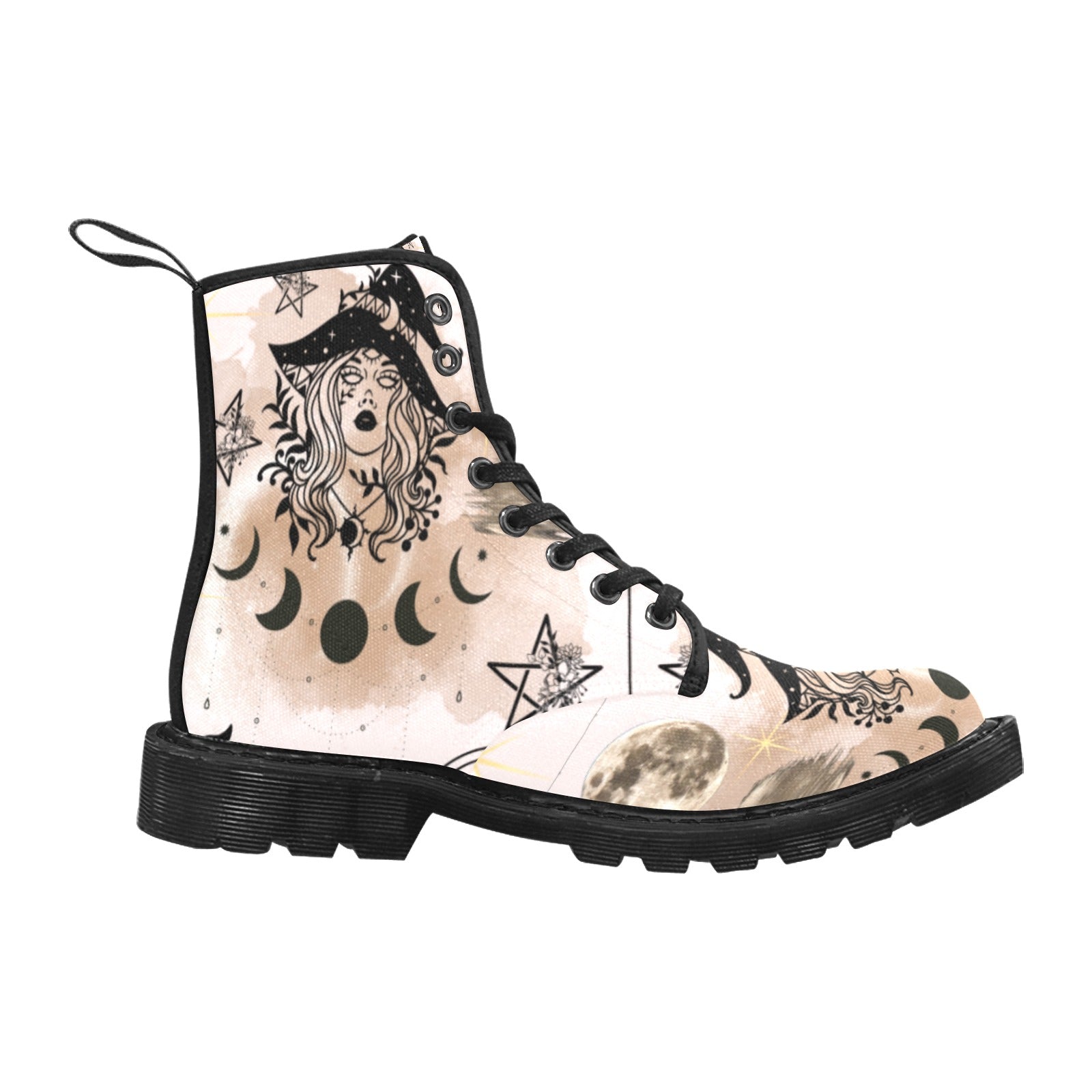 Moon phase witchy woman Martin Boots-MoonChildWorld