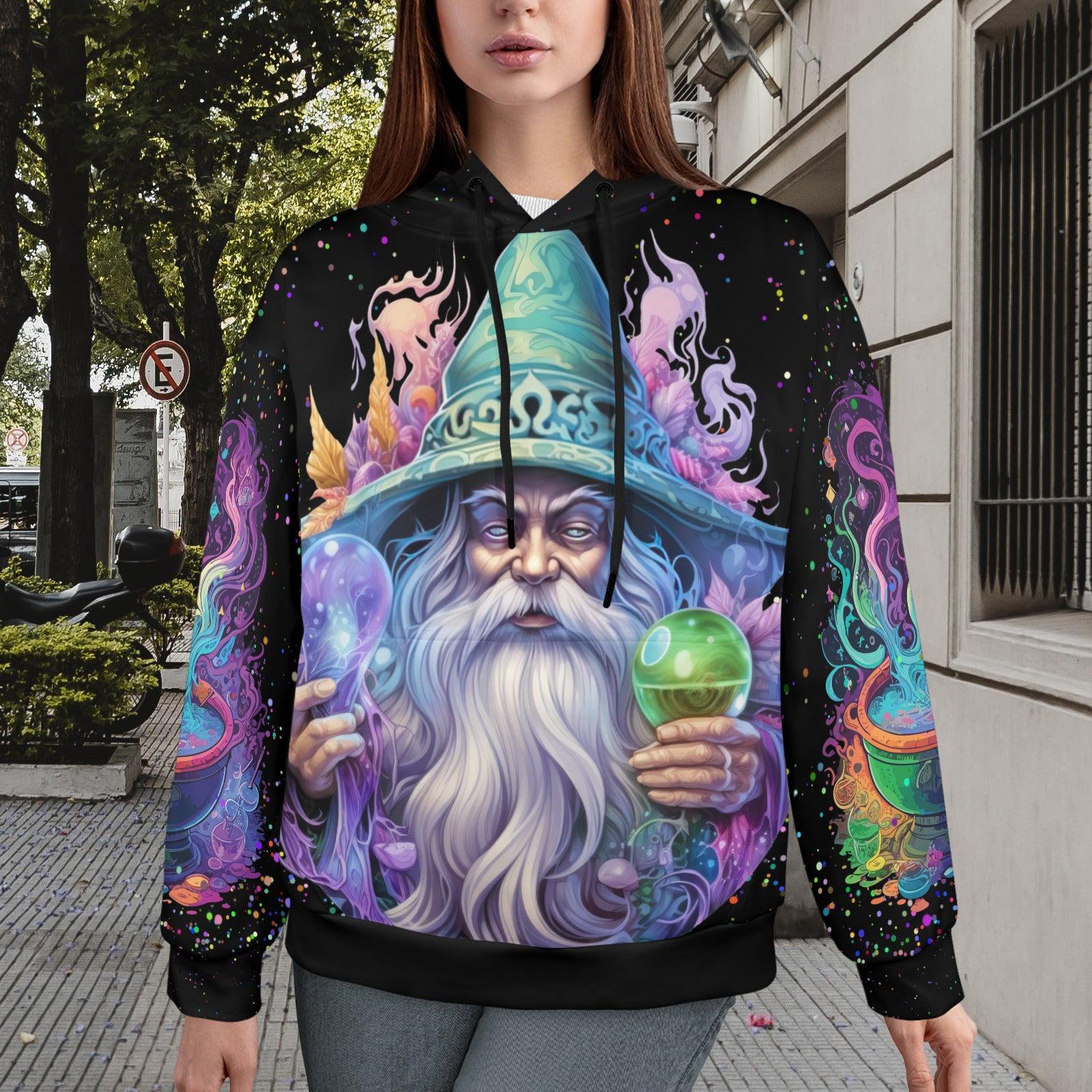 Wizard Pentagram Christmas Hoodie-MoonChildWorld