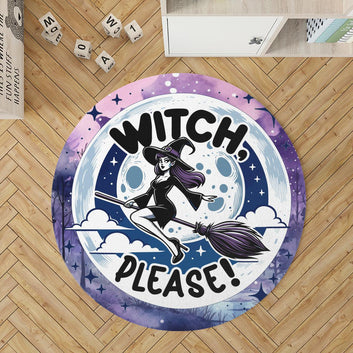 Witch Please Round Rug-MoonChildWorld