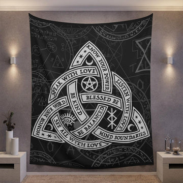 Triquetra pagan Tapestry-MoonChildWorld