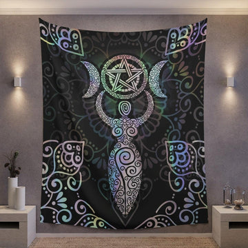 Goddess moon Tapestry Wicca tapestry-MoonChildWorld