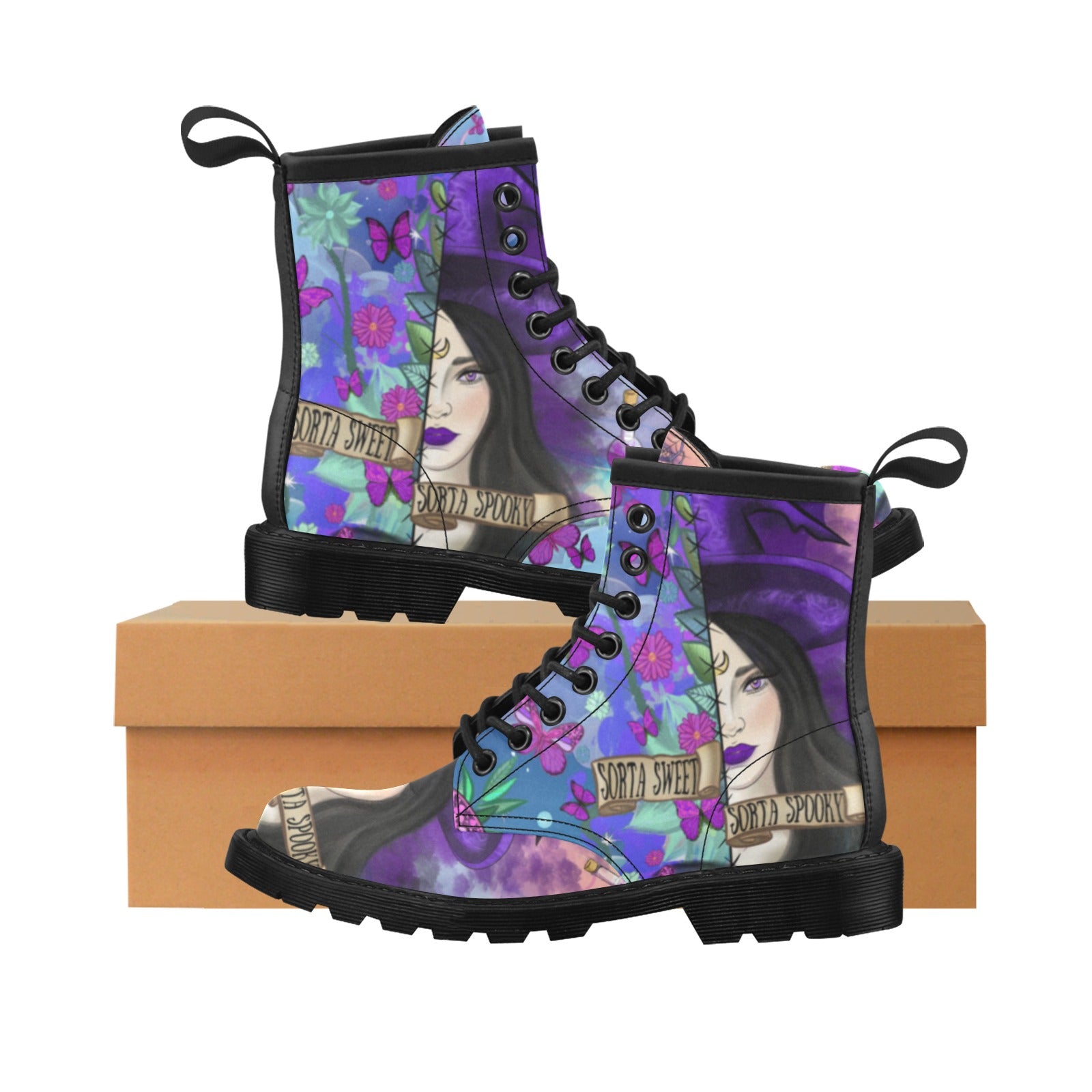 Witchy woman Witchcraft Martin Boots-MoonChildWorld