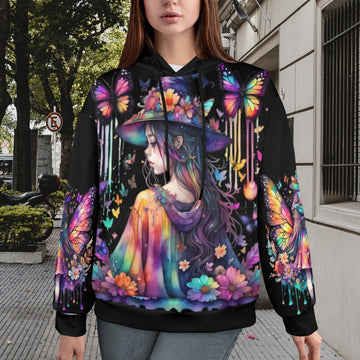 Butterfly Beautiful Witch Hoodie-MoonChildWorld