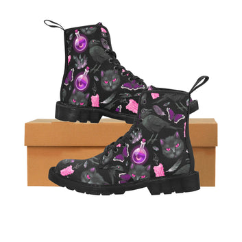 Gothic cat raven witch Martin Boots