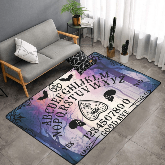Ouija board Area rug Gothic Witch Rug-MoonChildWorld
