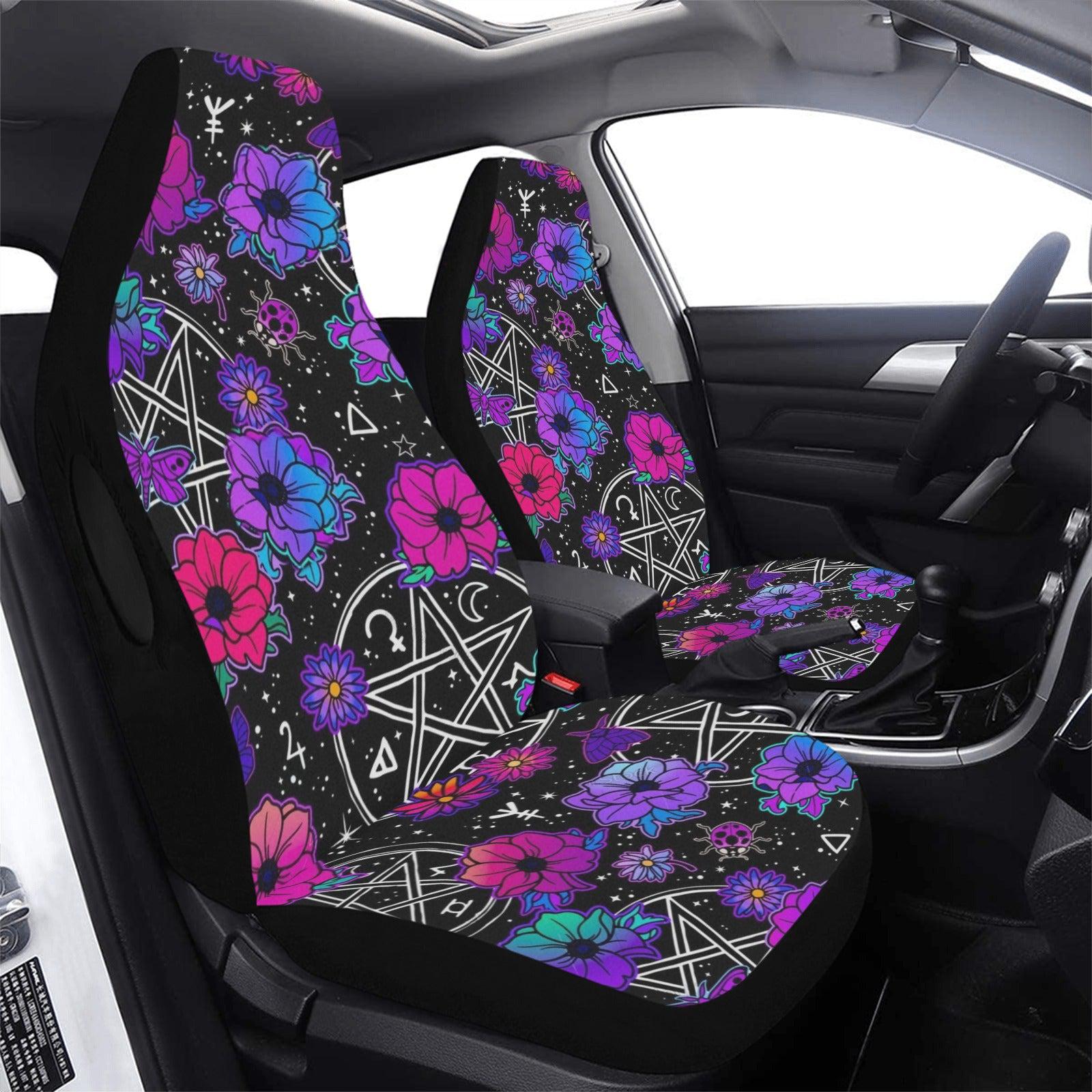 Gothic pentacle witchcraft Car Seat Covers-MoonChildWorld