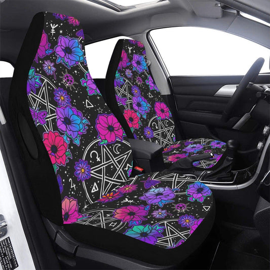 Gothic pentacle witchcraft Car Seat Covers