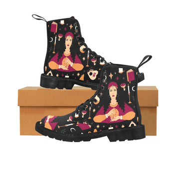 Witchy woman halloween Martin Boots-MoonChildWorld