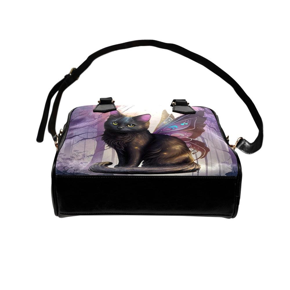 Witch Black cat Shoulder Handbag-MoonChildWorld