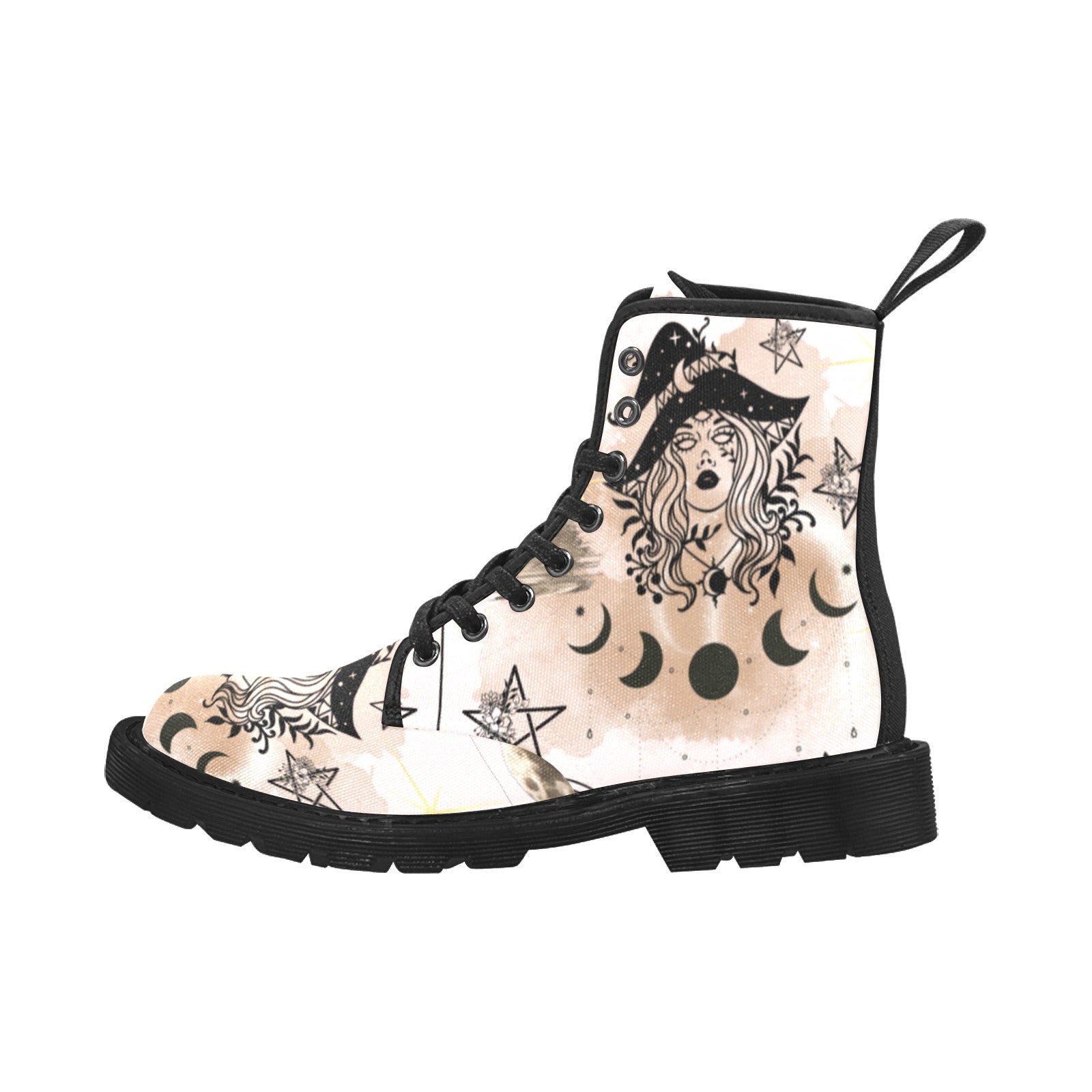 Moon phase witchy woman Martin Boots-MoonChildWorld