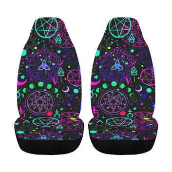 Witchcraft Pentacle Gothic Car Seat Covers