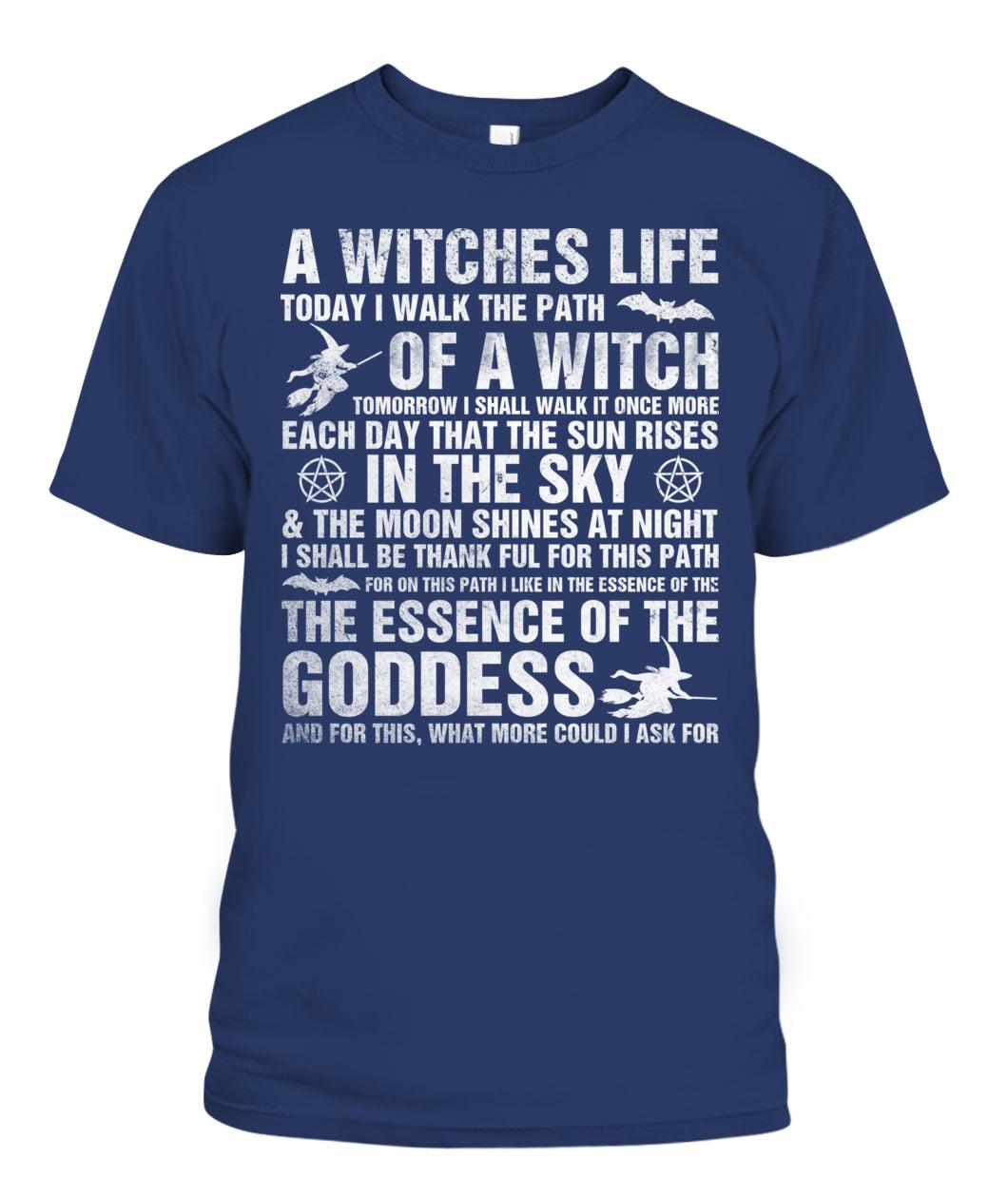 Witch T-shirt A Witches Life Wicca Tee Witch Saying Tshirt-MoonChildWorld