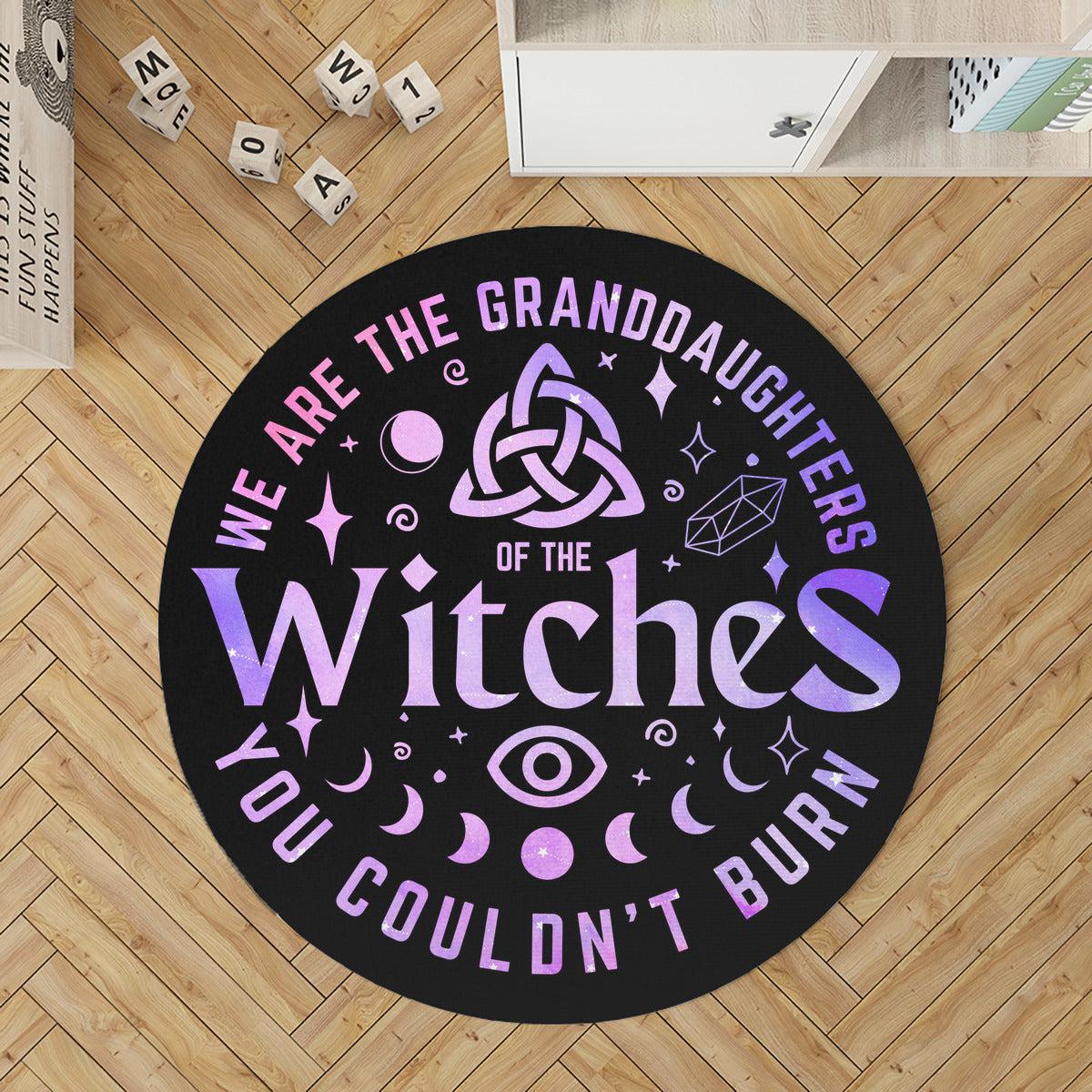 Witch Round Rug Witch Carpet-MoonChildWorld