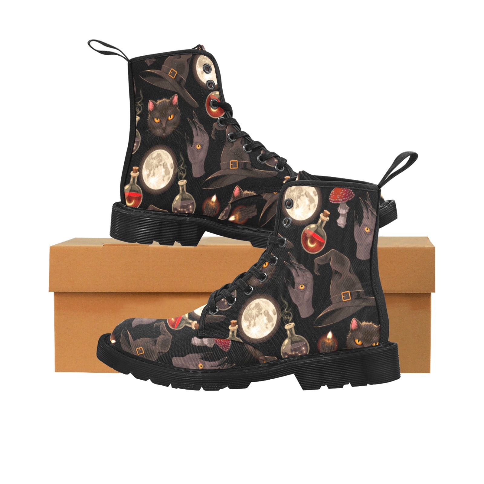 Gothic cat witch Martin Boots-MoonChildWorld