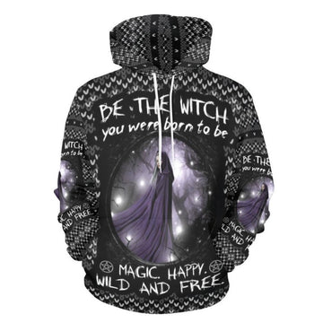 Be the witch Christmas Hoodie-MoonChildWorld