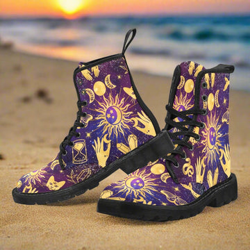 Celestial moon sun wicca Martin Boots-MoonChildWorld