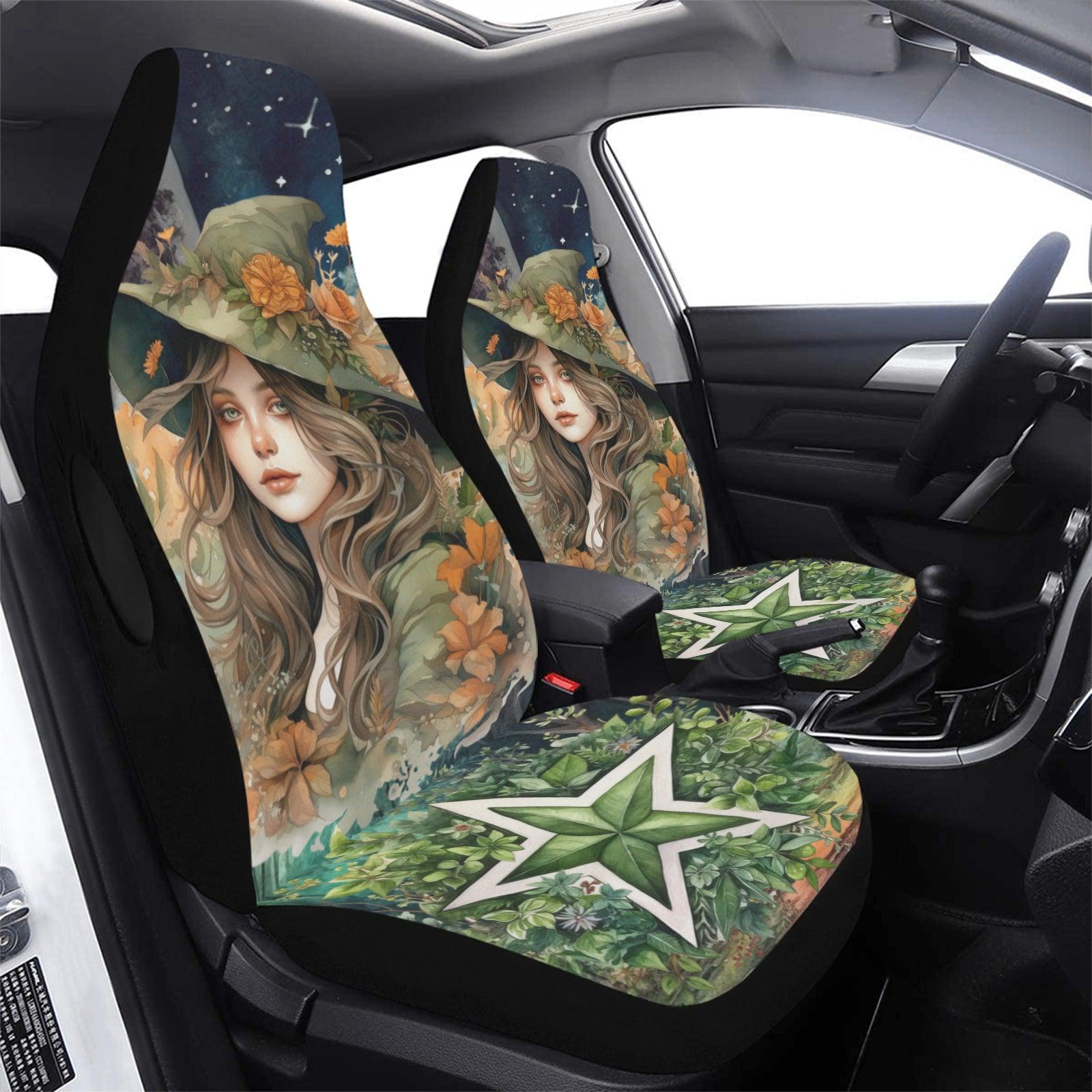 Green witch Car Seat Covers-MoonChildWorld