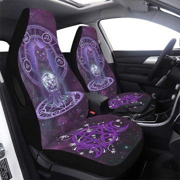 Wicca magic cat Car Seat Covers-MoonChildWorld