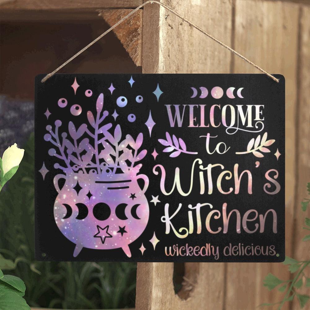 Witch's kitchen Metal Sign Witch Hanging Sign-MoonChildWorld