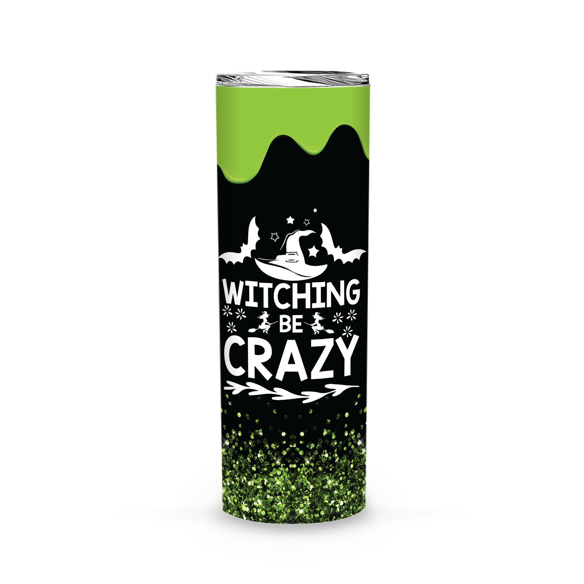 witching be crazy - Skinny Tumbler-MoonChildWorld