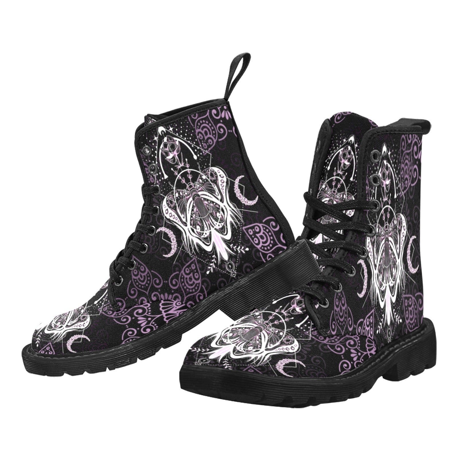 Moon butterfly wicca Martin Boots-MoonChildWorld