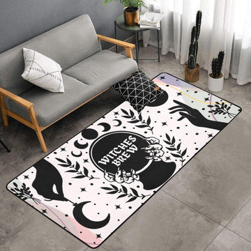 Witchy Celestial moon Area Rug-MoonChildWorld