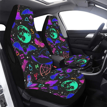 Witchcraft Gothic Halloween Car Seat Covers-MoonChildWorld
