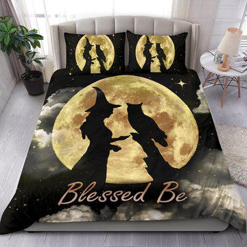 Witch owl blessed be wicca Bedding Set-MoonChildWorld