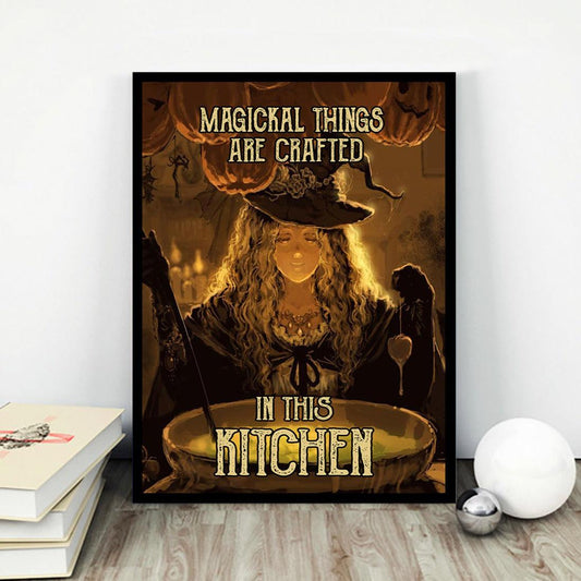 Kitchen Witch Poster Halloween Poster-MoonChildWorld