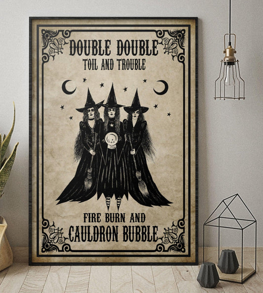 Cauldron Bubble Witch Poster Halloween Poster-MoonChildWorld