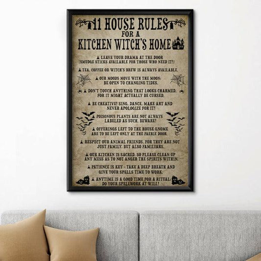 Rule kitchen witch Poster Halloween Poster-MoonChildWorld