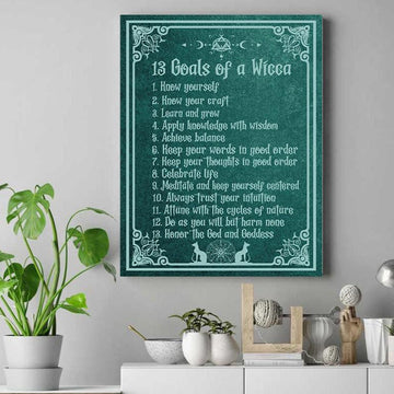 Goals of a Wicca Poster Halloween Poster-MoonChildWorld