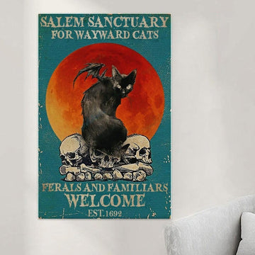 Witch salem sanctuary Poster Halloween Poster-MoonChildWorld