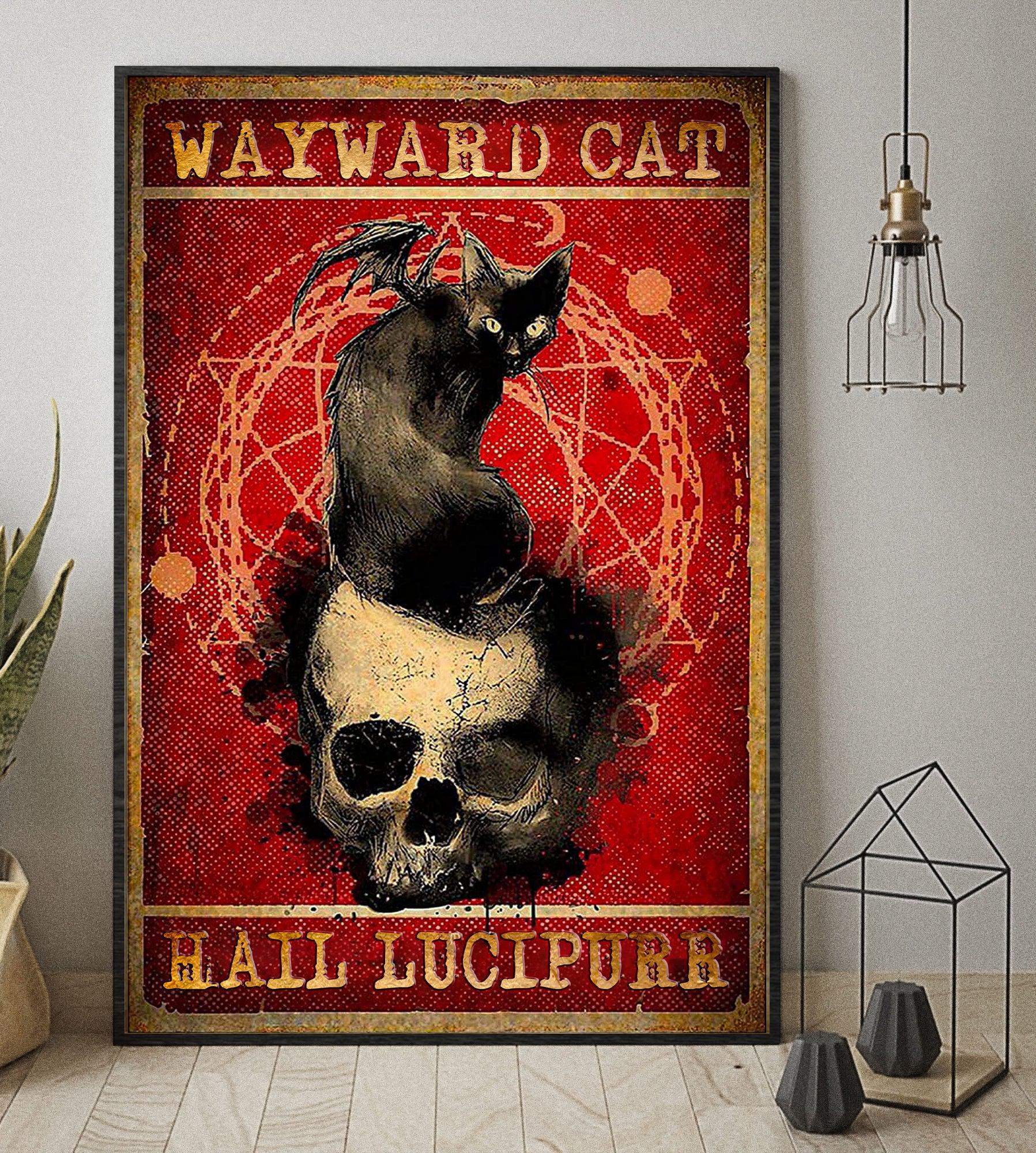 Cat lucipurr Poster Halloween Poster-MoonChildWorld