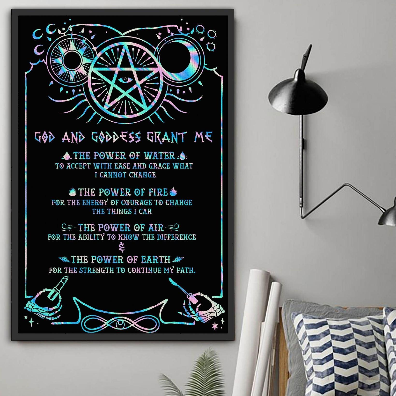 God and Goddess Poster Halloween Poster-MoonChildWorld