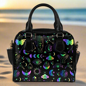 Celestial witchy Shoulder Handbag-MoonChildWorld