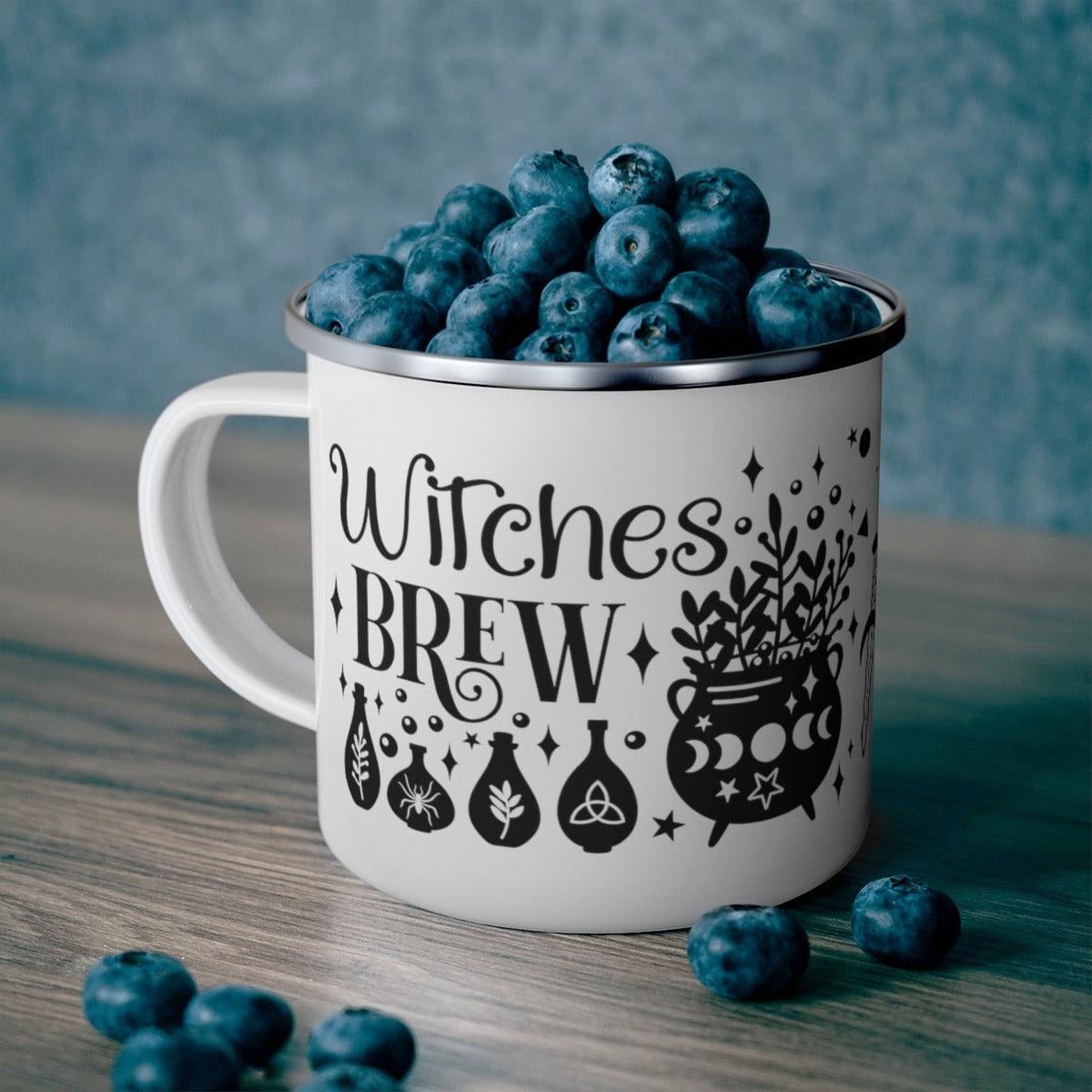 Witches Brew Witch Camping Mug-MoonChildWorld