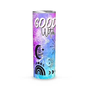 Good Witch Bad Witch Skinny Tumbler-MoonChildWorld