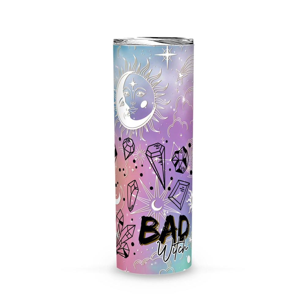 Good Witch Bad Witch Skinny Tumbler-MoonChildWorld