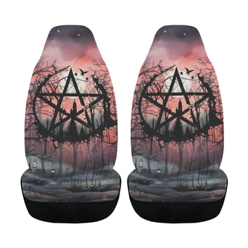 Gothic Pentacle Car Seat Covers-MoonChildWorld