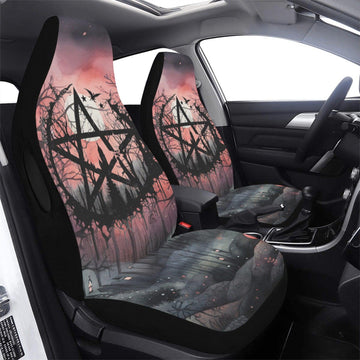 Gothic Pentacle Car Seat Covers-MoonChildWorld