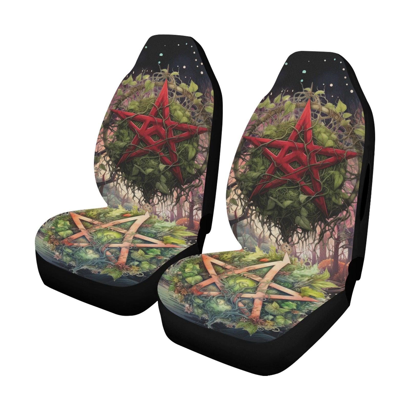 Gothic pentacle wicca Car Seat Covers-MoonChildWorld