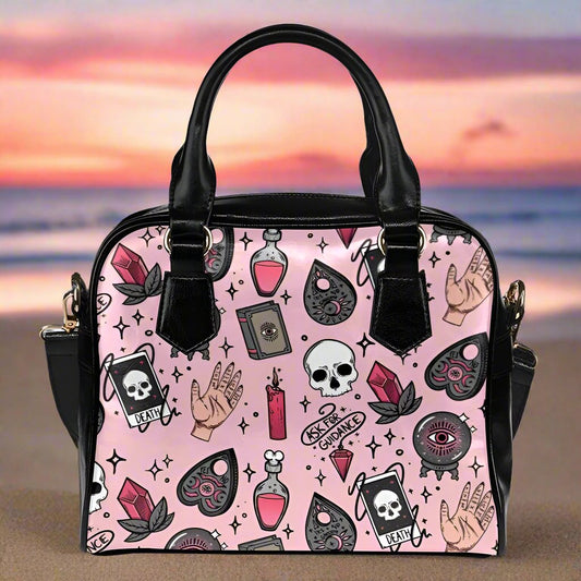 Gothic witch Shoulder Handbag-MoonChildWorld